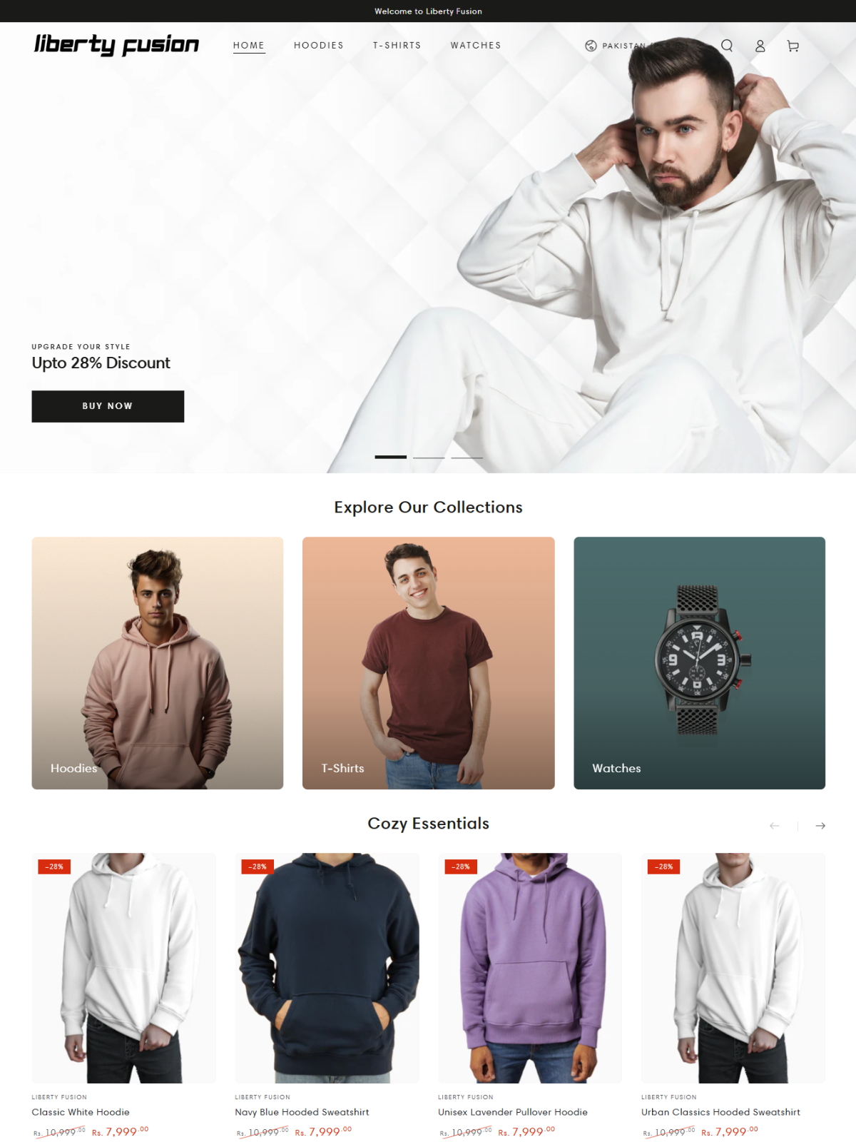 E-commerce project screenshot